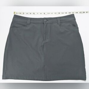 Eddie Bauer Adventurer Skort 2.0 Women's Size 12, UPF 50+ Dark Gray Stretch
